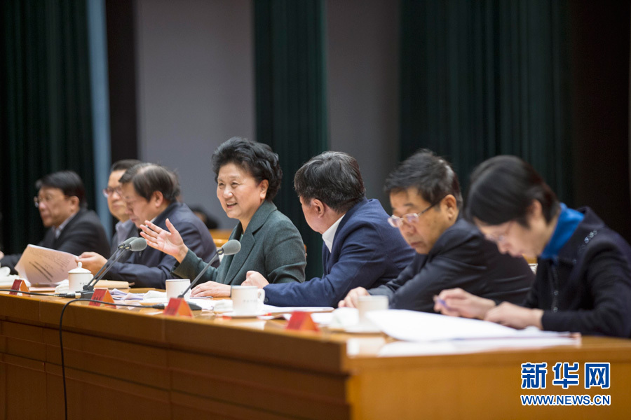 1月16日，中共中央政治局委員、國(guó)務(wù)院副總理劉延?xùn)|在北京出席“加強(qiáng)和改進(jìn)新形勢(shì)下高校思想政治工作專題研討班”開班式。 新華社記者崔新鈺 攝