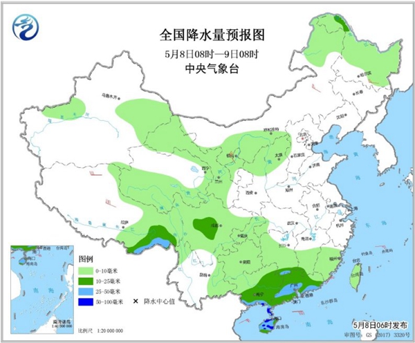 冷空氣要撤啦！今日全國(guó)降水整體弱 華南仍有強(qiáng)對(duì)流