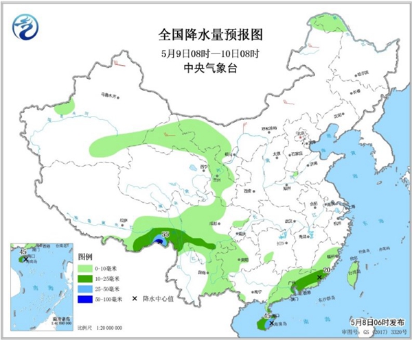 冷空氣要撤啦！今日全國(guó)降水整體弱 華南仍有強(qiáng)對(duì)流