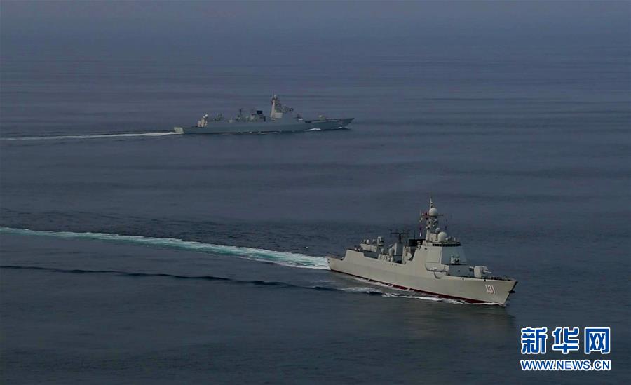 （國際）（1）中國海軍第35、36批護航編隊在亞丁灣完成任務交接