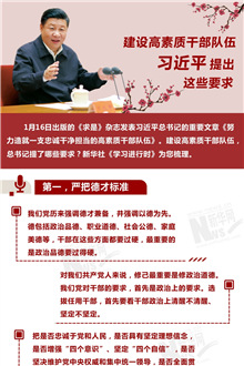 建設(shè)高素質(zhì)干部隊(duì)伍，習(xí)近平提出這些要求