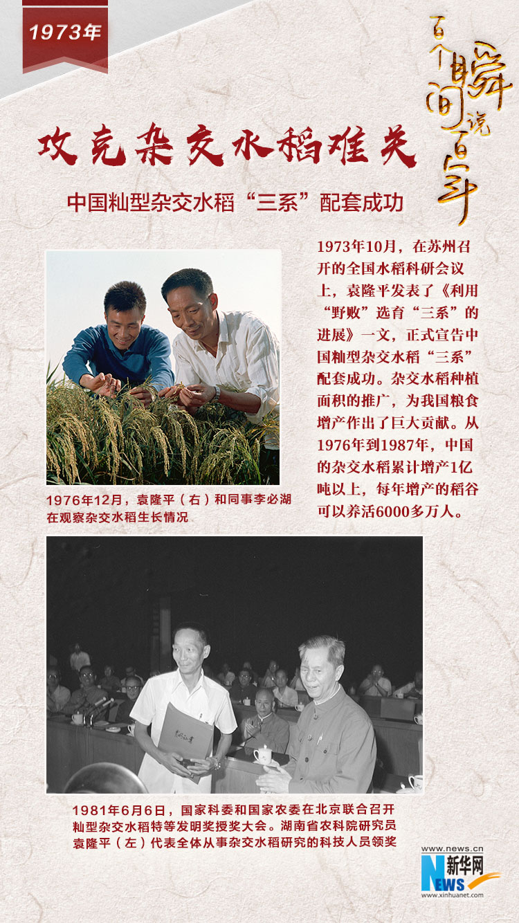 1973，攻克雜交水稻難關(guān)