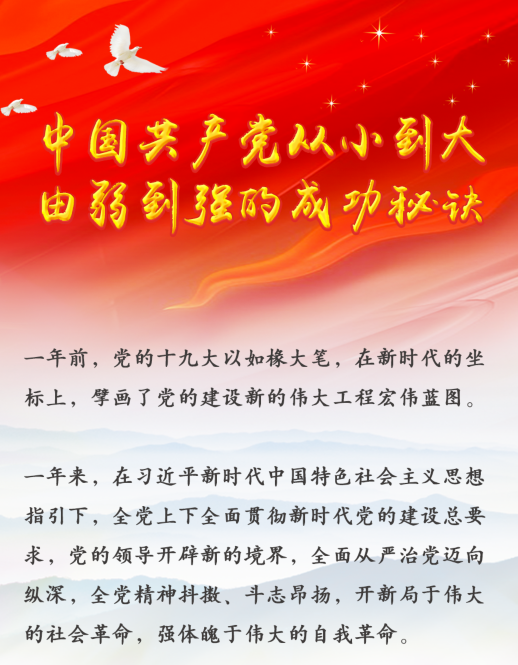 中國共產(chǎn)黨從小到大、由弱到強的成功秘訣