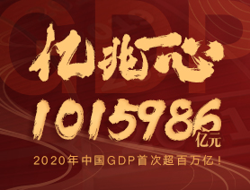 億兆一心！2020年中國GDP首次超百萬億！