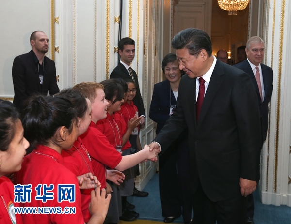 10月22日，國家主席習近平在倫敦出席全英孔子學院和孔子課堂年會開幕式。 新華社記者 龐興雷 攝 