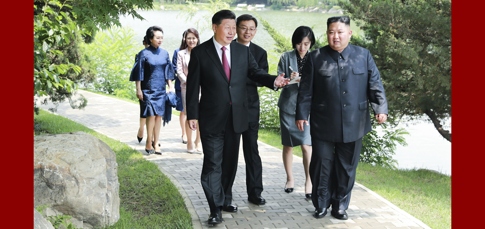 習(xí)近平會(huì)見朝鮮勞動(dòng)黨委員長(zhǎng)、國務(wù)委員會(huì)委員長(zhǎng)金正恩